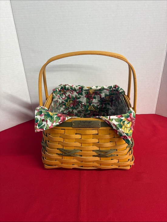 Longaberger Other - Longaberger 2000 Christmas Collection Deck The Halls Basket/liner/protect no lid